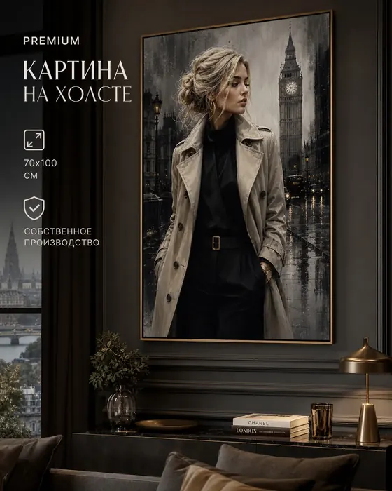 Лондонский премиум-портрет — картина на холсте